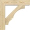 Ekena Millwork Balboa Block Rough Sawn Bracket w/ Offset Brace, Douglas Fir, 6"W x 24"D x 24"H BKT0604X24X24BOA05RDF - alternate 3